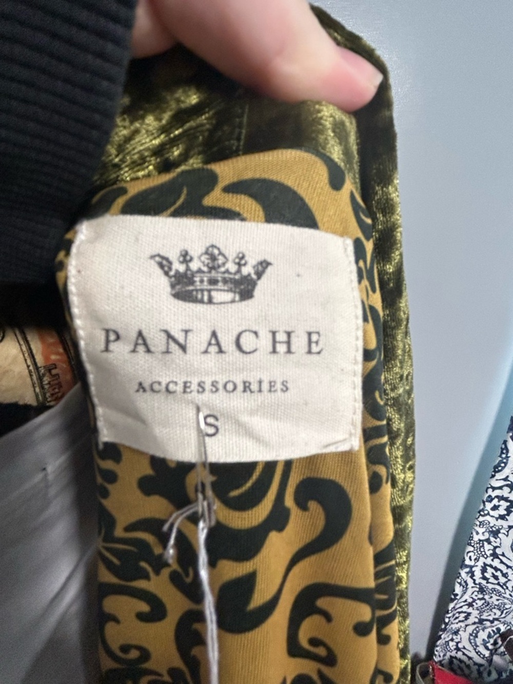 Panache Olive Green Velvet Duster - Picture 2 of 3